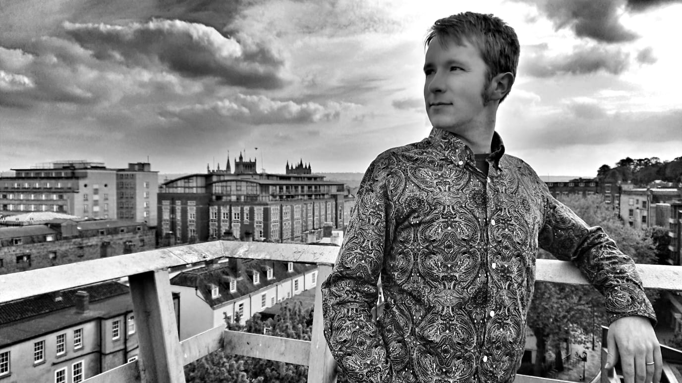 Photograph by Charlotte Howard Moray against the Bristol skyline